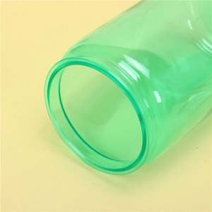 Ready Stock 16Oz Iridescent Frosted <b>Clear</b> Colored Jelly 16 Oz Plastic Beer Can Cup <b>With</b> <b>Lid</b> and Straw - Product Image 4