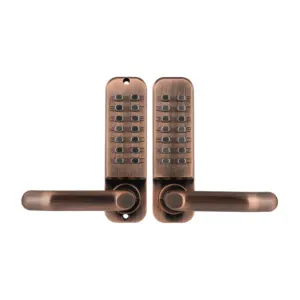 YUGU Courtyard Iron Door Lock Keyless Digital Combination Push Button Home Hight Security Narrow Type Waterproof Handle Lock