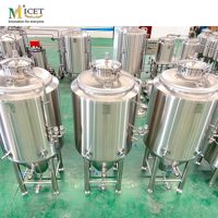 MICET 300L 400L 500L Fermenteurs à bière coniques en acier inoxydable, cuve de fermentation à enveloppe, unité de fermentation sous pression, Unitank CCT