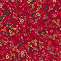 Impresión digital personalizada imitado koshibo brillante flor primavera otoño tela para cheongsam señora ropa bufanda