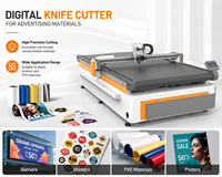 Máquina de Corte CNC Oscilante de Cama Plana con Cuchilla Vibratoria, Cortadora CNC Automática para Publicidad y Textiles
