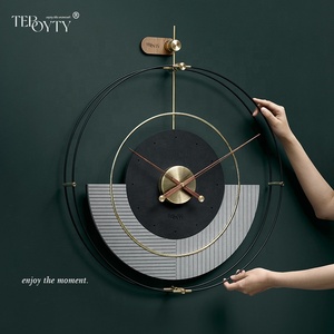 Bgteboy — grande horloge murale en bois, décor de bureau, moderne et à Quartz, mains en noyer, horloge de luxe, <span class=keywords><strong>2022</strong></span> - Product Image 3