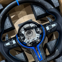 Volant en fibre de carbone très vendu, compatible avec BMW F30 F20 F10 F35 F32 F33 F36 F80 E90 E70 E80 E60 X1 X3 X4 X5 M3 M4 M5 M6