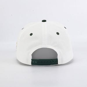 Casquette de baseball en velours côtelé 5 panneaux entièrement personnalisable OEM ODM de haute qualité, broderie 3D, bicolore, style Dad Hat, pour sports de plein air, vente en gros - Product Image 5
