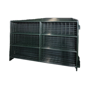 Painel de Cerca Externa de Aço Carbono Galvanizado Durável Estilo Europeu de 6 Pés de Altura para Gado - Product Image 1