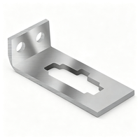 Support de montage en acier inoxydable 304 découpé au laser sur mesure, finition brossée, avec trous de fixation complexes à ouverture centrale pour équipement