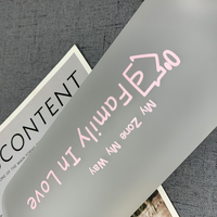 Bouteille d'eau en verre thermotolérant transparent personnalisé avec couvercle en plastique pour les filles