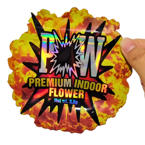 Bolsa de Mylar con Corte Irregular Personalizado, Diseño de Esquinas Redondeadas, 3.5g, a Prueba de Olores, con Cierre Hermético, Embalaje al por Mayor - Product Image 2