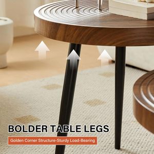 Nordic Elegant Luxury Style Corner Side <b>Table</b> High-<b>End</b> Combination for Living Room Simple Small-Lotus <b>Sofa</b> Coffee <b>Table</b> - Product Image 4