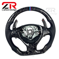 Volant sport personnalisé en cuir véritable et fibre de carbone forgée pour BMW X5 E70 E71