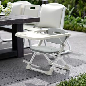 Chaise haute portable pour bébé, style minimaliste moderne, respirante, <span class=keywords><strong>confortable</strong></span>, hauteur réglable, siège souple, pliable, pour repas - Product Image 4