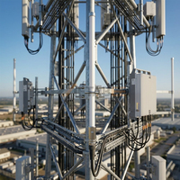 Antenne omnidirectionnelle LoRa en fibre de verre 433 MHz 2,5 dBi 400 mm 8 dBi 60 cm avec connecteur SMA mâle, antenne extérieure FRP 433 433,125 MHz