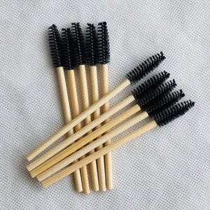 Baguette de mascara en bambou jetable écologique Extensions de cils Baguettes de mascara en bambou sans plastique - Product Image 5