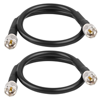 Kabel Koaksial UHF/VHF Low Loss 50 Ohm Male to Male PL259 untuk Radio Amatir (ALSR400/LMR400)