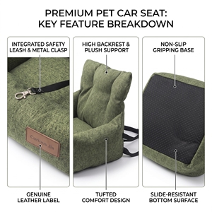Lit pour animaux de compagnie imperméable et solide pour voiture, extérieur, lavable, pour chats et chiens, canapé-lit chaud, antidérapant, doux, confortable, en <span class=keywords><strong>peluche</strong></span>, pour dormir - Product Image 4