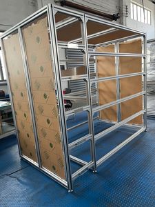 Anodized 6000 loạt Hợp kim nhôm vuông hồ sơ cắt khung nhà sản xuất - Product Image 2