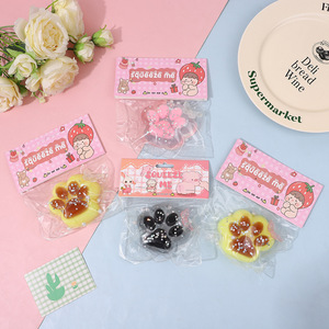 H34 7cm Hottest Trending DIY Taba Squishy Kit Silicone Cat Paw <b>Mochi</b> Squishies High Transparent Jelly Stress Ball Fidget <b>Toy</b> - Product Image 6