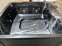 Jacuzzi Cuadrado Profesional para Exteriores, Bañera de Hidromasaje con Diseño Independiente, Altavoz Bluetooth, Calefacción de Temperatura Constante