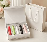 Flacon pulvérisateur de parfum premium 5 pièces avec boîte, mini flacons rechargeables pour huiles essentielles, flacon pulvérisateur en verre pour parfum