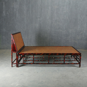 Chinese Style Bamboo <b>Bed</b> Set With <b>Storage</b> Bedroom Furniture Antique Design <b>Double</b> Size - Product Image 4
