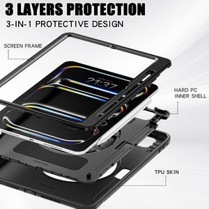 Étui pour tablette TPU bon marché pour <span class=keywords><strong>ipad</strong></span> <span class=keywords><strong>Pro</strong></span> 11 M4 2024 étui 360 rotation support étui de protection antichoc - Product Image 5