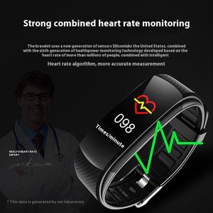 Hot Selling C5S Smart Armband Cross-Border Farbbild schirm Tracker Bluetooth Herzfrequenz Blutdruck Schlaf EKG für Android iOS - Product Image 3