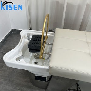 Kisen Shadow Modern Hair Salon - Sillón de Lavado de Cabello con Masaje y Lavabo Integrado para Salón de Belleza - Product Image 2