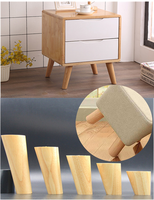 Pièces de meubles solides sur mesure pieds en bois pieds de canapé pieds de lit en bois pieds de canapé pieds en bois de remplacement pieds de canapé pieds d'accessoires de meubles