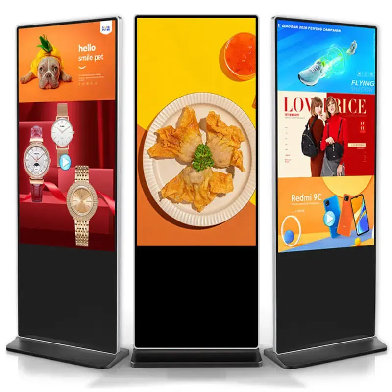 55 inç su geçirmez çift taraflı açık monitör reklam ekranı bilgisi reklam ekranı ekran toz geçirmez dijital tabela