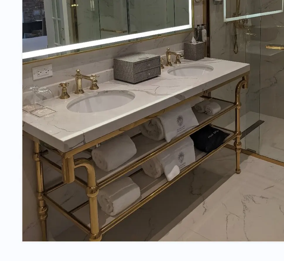 18-60 inch brass gold Bathroom cabinet frame sink Console leg system washstand vanity base wash bowl counter pedestal fixture