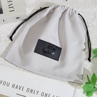 High End Soft Faux Wildleder Kordel zug Geschenkt üte mit Logo Custom ized Luxus Samt Kosmetik Schmuck Verpackung Staubbeutel