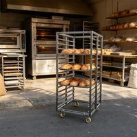 Chariot de refroidissement commercial pour boulangerie, 15, 20 ou 30 niveaux, 600x400 et 800x600 mm, pour fours à pain et paniers de refroidissement