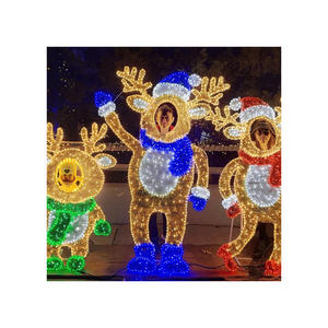 LED 야외 산타 클로스 모델링 조명 방수 IP65 광장 경치 좋은 거리 놀이터 휴일 풍경 조명 모티프 조명 - Product Image 4