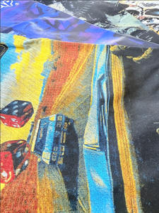 Camiseta de Alta Calidad 100% Algodón, Estilo Urbano, Hombros Caídos, Manga Corta, Estampado Vintage para Hombre - Product Image 5