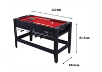 Win.max 5ft 4 en 1 Multi Game Table Rotative Air Hockey, Baby-Foot, Tennis de Table & Billard MDF Soccer Ball Combination Set