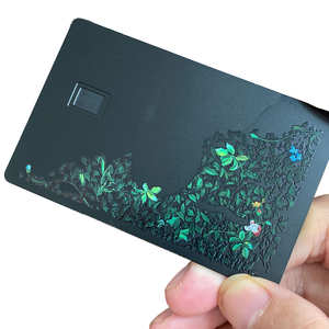 Dropshipping tùy chỉnh màu đen Matt Laser khắc AMEX sọc từ chữ ký ngân hàng kiểm soát truy cập thẻ sản phẩm - Product Image 1