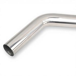 Tuyau d'échappement à mandrin de 45 degrés pour véhicules automobiles/camions/véhicules d'ingénierie, diamètre extérieur de 4 pouces, en acier inoxydable poli, <span class=keywords><strong>raccord</strong></span> femelle - Product Image 1