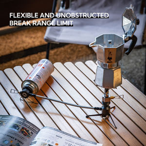 <span class=keywords><strong>Adaptateur</strong></span> de convertisseur de gaz butane pour réchaud de camping Campingmoon Camping Saver avec <span class=keywords><strong>tuyau</strong></span> d'extension pour cartouche de gaz et réservoir de gaz - Product Image 2