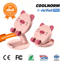 Support de téléphone OEM pliable et portable, style dessin animé mignon, pour téléphone portable et tablette – Conception pour les paresseux