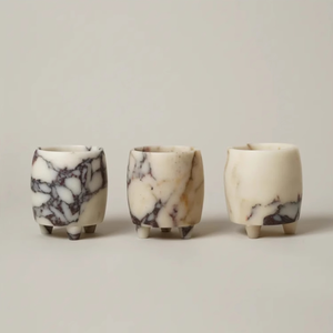 STONEKOCC D10x13CM Portavelas de Aromaterapia de Lujo de Mármol Natural Hecho a Mano Ecológico con Base en Forma de Jarra y Almacenamiento de Artículos Diversos - Product Image 1