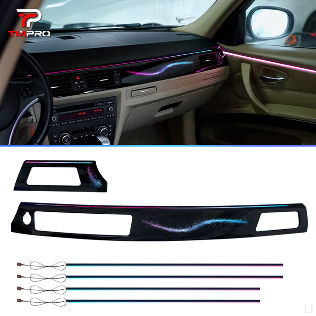 TMPRO Car Interior Symphony Atmosphere Lamp for 3 Series E90 2005-2012 64 Colors LED for APP Control 12V Dynamic Styling