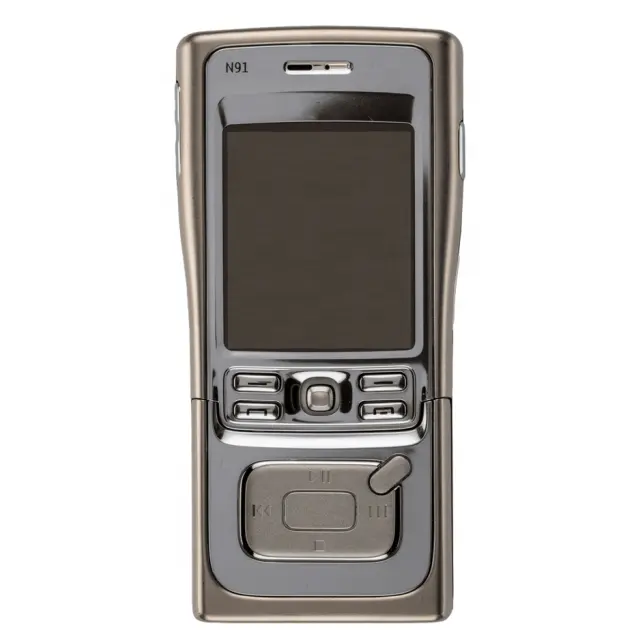 شحن مجاني غير مقفل رخيص الثمن جدا الأصلي بسيط كلاسيكي منزلق جي إس إم هاتف محمول خلوي N91 4G فضي بالبريد