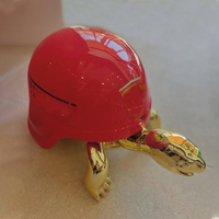 Statues de tortue de haute qualité personnalisées en usine 40cm Sculpture en résine Candy Chrome Pop Art pour galerie d'art