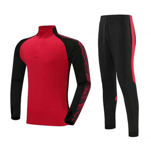 Fußball-Trainingsanzüge: Oberteile und Hosen, Langarm-Fußballtrikots mit Halbreißverschluss, Neueste Club-Kollektion für Herren und Kinder, Atmungsaktiver Trainingsanzug - Product Image 4