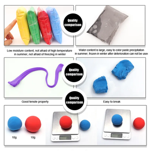 Tùy chỉnh đóng gói 500g túi lớn bán buôn đầy màu sắc mềm không khí khô đất sét - Product Image 4