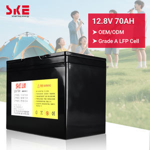 SKE SKT12070 12.8V 70AH LiFePo4 バッテリーパック 3年保証 リサイクル可能 896WH エネルギー貯蔵 3000サイクル 高効率 ABS - Product Image 1