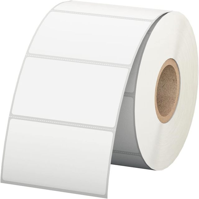 2.25" X 1.25" Direct Thermal Labels Permanent Adhesive Barcode Address Labels & Compatible with Rollo, Zebra Etc