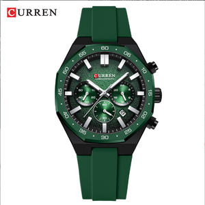 Relojes Deportivos CURREN para Hombre, Reloj de Lujo con Fecha Automática, Resistente al Agua, Luminoso, Relojes de Cuarzo AQUANAUT para Hombre, Reloj Hombre 8489 - Product Image 1