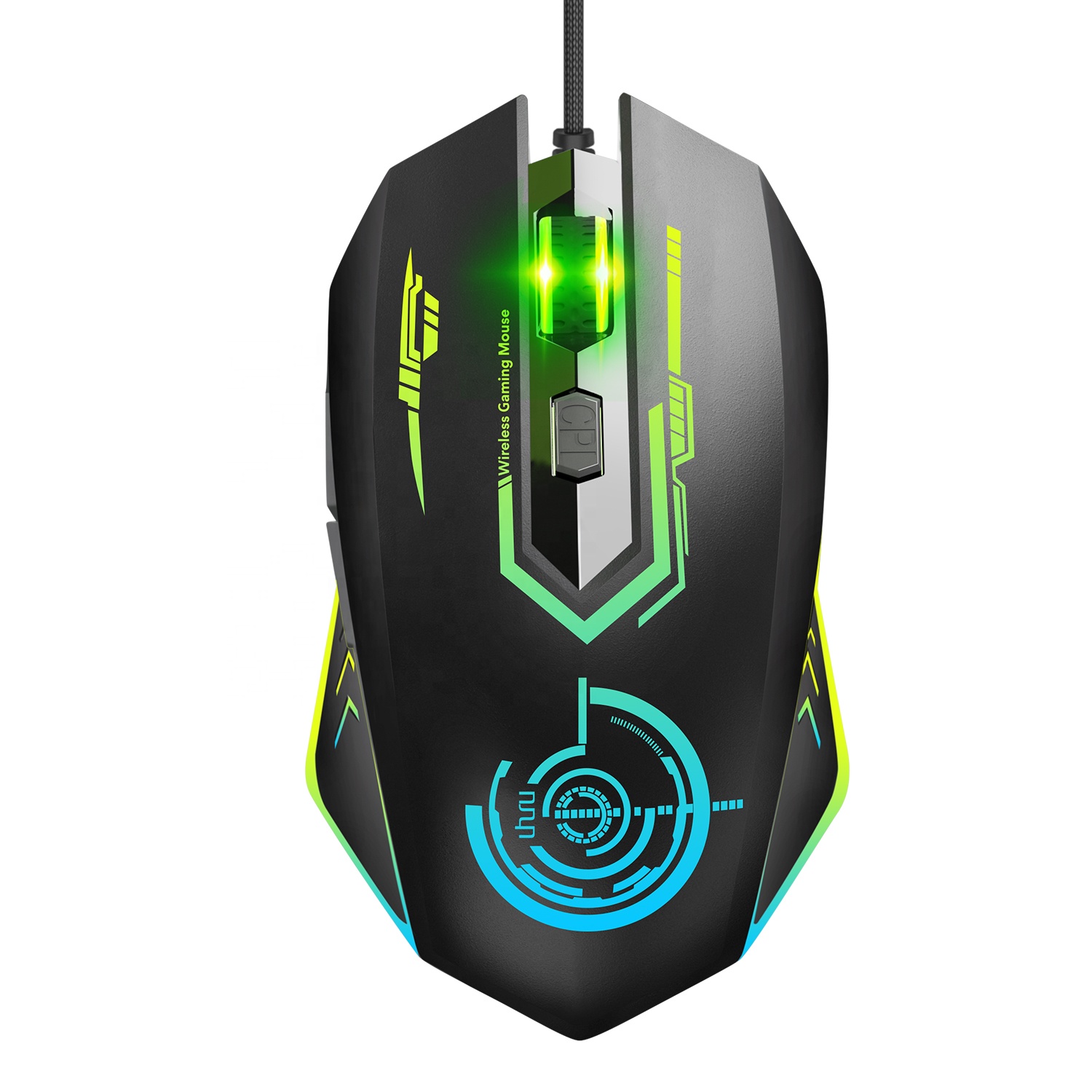 Ухуру WM-02Z беспроводная мышь 2,4G Беспроводная перезаряжаемая мышь с 6 программируемых кнопок 5 регулируемых уровней