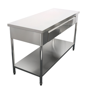 Plan <span class=keywords><strong>de</strong></span> travail <span class=keywords><strong>de</strong></span> cuisine en acier inoxydable commercial 201/304 avec tiroir, taille personnalisée, protection environnementale, robuste, pour hôtel et <span class=keywords><strong>restaurant</strong></span> - Product Image 3